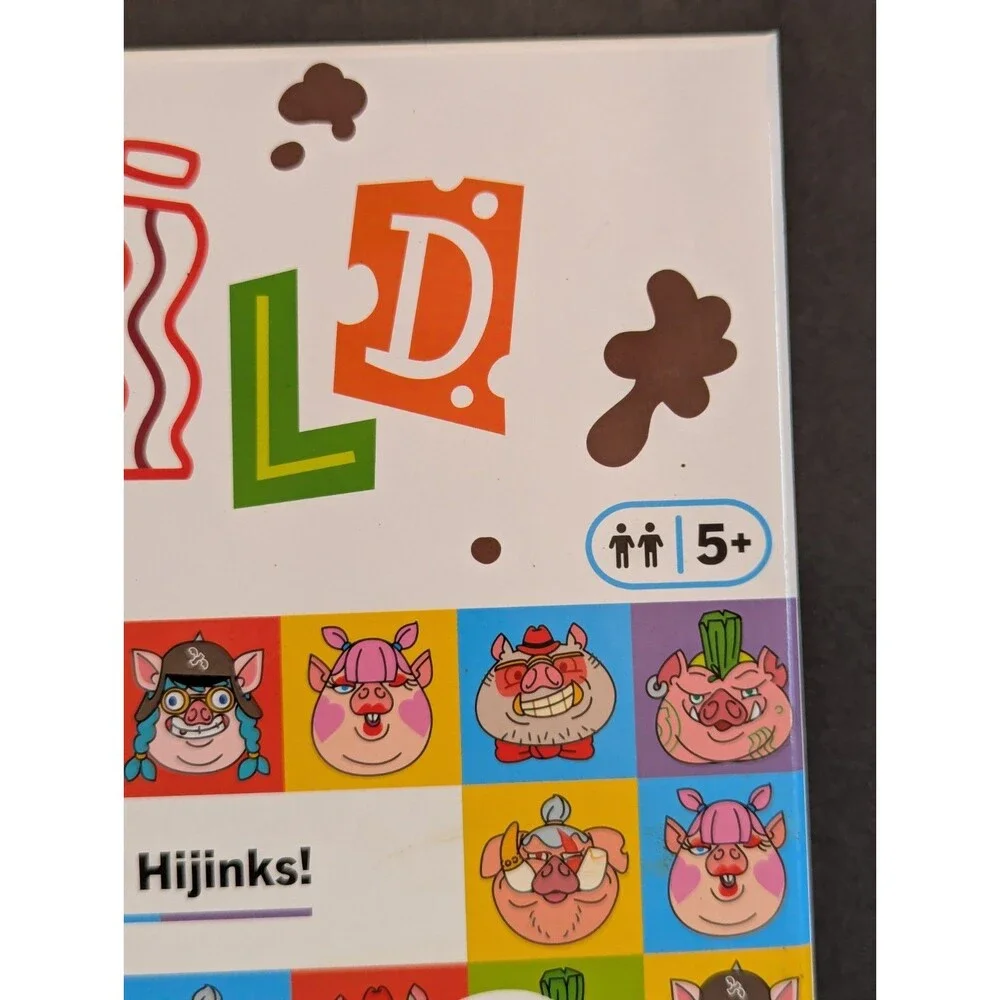 New! Hog- Wild Hijinks Guessing Board Game Family Mystery Game Ages 5+ 2 Player